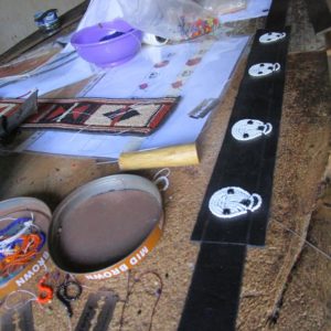 Perlenstickerei-Hundehalsband-Glasperlen-Massai