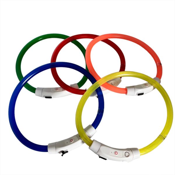 Leuchthalsband in 5 Farben M bis 50cm – Bild 2
