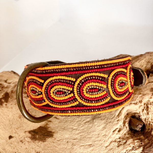 Perlenhalsband Tamu orange