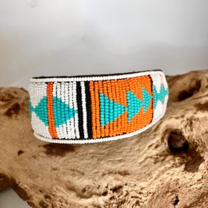 Hundehalsband - Perlenhalsband Triangolo 4cm