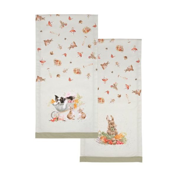 -4Wrendale Design-Hannah Dale-England-Tischset-Tischläufer-Border Collie-Kaninchen-Hasen-Pilze-3
