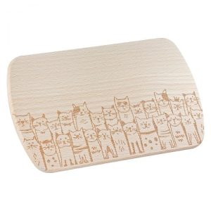 Gilde - Frühstücksbrettchen - Katzenbande - Holz