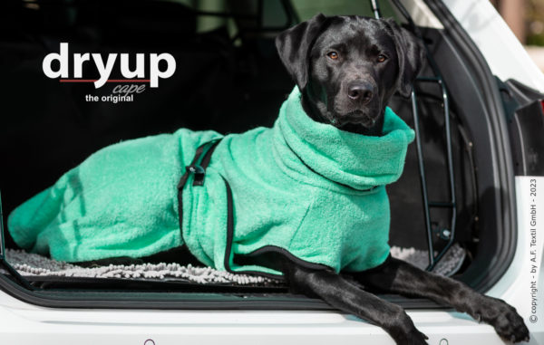 Dryup cape Hundebademantel - mint