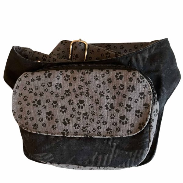 Nijens MAINZ - Hip Bag - Bauchtasche - Pfoten - grau