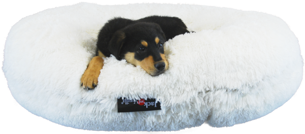 Hundebett-Donut-Puff-kuschelweich-komfortabel-petsolutions-Jacke and Vanilla-Home sweet Home-Hund-Luxus