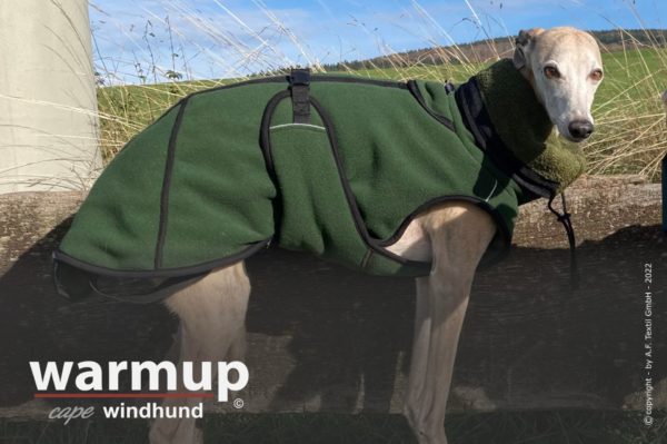 Warmup© cape pro Windhund pine green – Bild 2