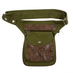 Bauchgurt-Hueftgurt-Bauchtasche-Hip Bag-Hundespaziergang-Hund-Pfoten-Gudibeutel-Unterwegs-denim-Muster-blau-Nijens-Hannover HS-063346