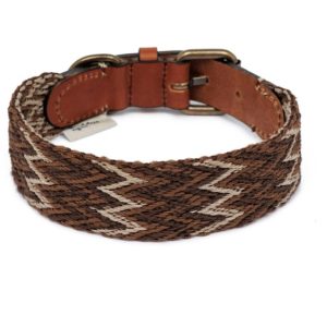 Buddys-Halsband-Hundehalsband-geflochten-bio-peruvian-indian-geschmeidig-Peruvian brown