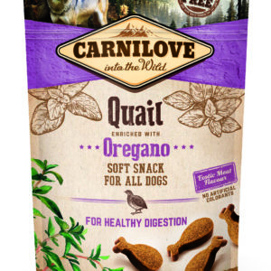 Carnilove-Soft Snack-Snack-Hunde Snack-Hund-Gutzi-Goodeli-Leckerli-getreidefrei-ohne Konservierungsmittel-fuer jeden Hund-Wachtel-Oregano