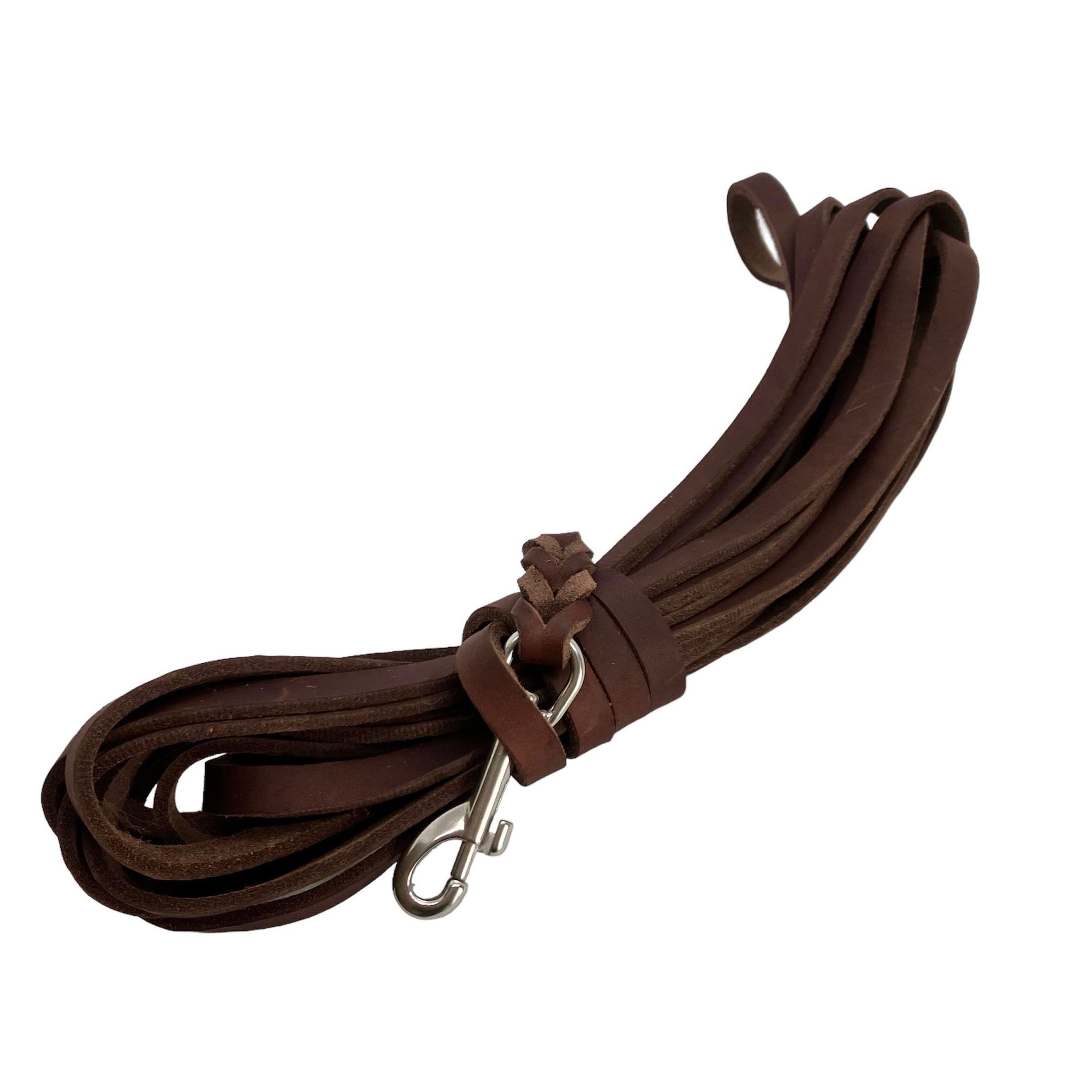 Fettlederleine-Leine-Fettleder-Mantrailing-Hundesport-Hund-schwarz