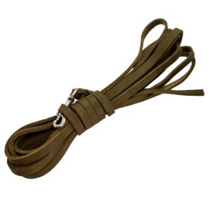 Fettlederleine-Leine-Fettleder-Mantrailing-Hundesport-Hund-oliv
