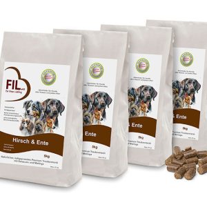 Fil Trockenfutter - Hundefutter - Hirsch & Ente 4x5kg