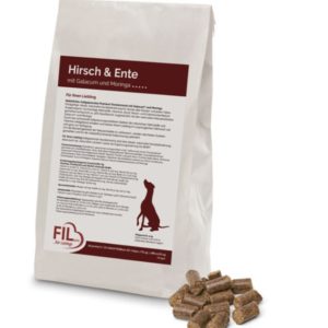 Fil Trockenfutter-Hirsch-Ente-Hund-Galacum-Moringa-Vollwertig-kaltgepresst-hochwertig-5kg