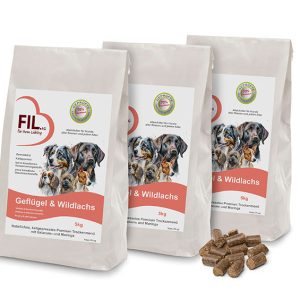 Fil Trockenfutter - Hundefutter - Geflügel & Wildlachs 3x5kg