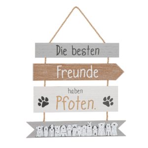 Gilde Handwerk-Hundebande-Hund-Geschenk-Hundemotiv-Aufhänger-Dekoration-Geschenk-1