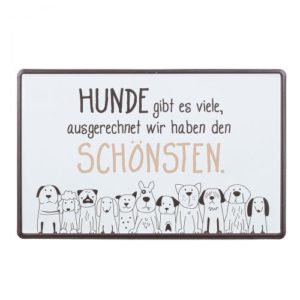 Gilde Handwerk-Hundebande-Metallschild-Deko-Geschenk