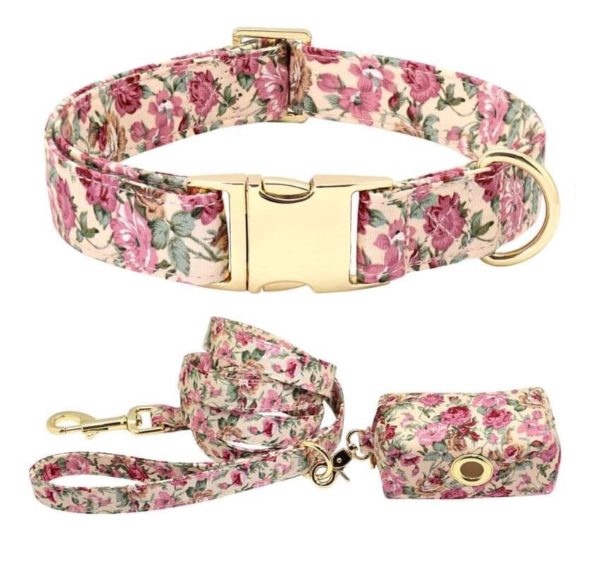 Halsband-Blumen-rosen-rosa-vintage-Hund-Hundeliebhaber-Leine-Gassibeutel-gold.JPG