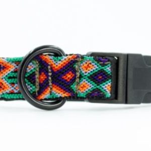 Heka-Pet-Halsband-Boho-Ibiza-Hippie-farbig-Stylish-Hund-Itzel-blau-orange
