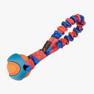 Hund-Hundespielzeug-Tugg e Nuff-Spiell-Spass-Fun-Poket Power ball-blau-orange-schwarz