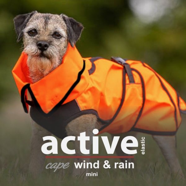 Active Cape Elastic Wind & Rain orange – Bild 4