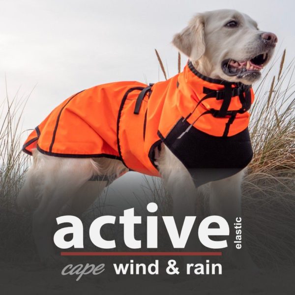 Active Cape Elastic Wind & Rain orange – Bild 3