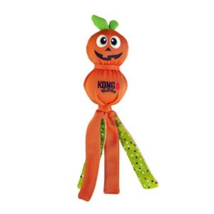 Hundespielzeug-Hund-Spielzeug-Fisch-KONG-Shimmy Whale-Quietscher-Halloween-orange