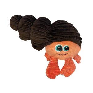 Hundespielzeug-Hund-Spielzeug-KONG-Hermit the crab-Krabbe-orange-braun