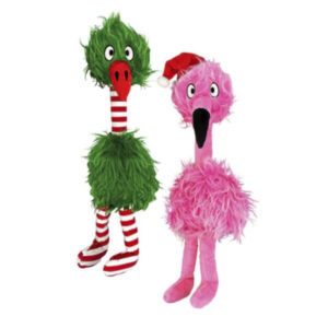 Hundespielzeug-Hund-Spielzeug-KONG-Holiday Comfort Jumbo Bird-Flamingo