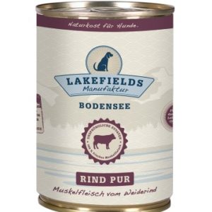 Lakefields-Hundefutter-Rind PUR-gesund-regional-glutenfrei-getreidefrei-monoprotein-schmackhaft-artgerechte Tierhaltung