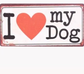 Magnet-Hund-Hundeliebhaber-Kuehlschrank-Tuerrahmen-Geschenk-Mitbringsel-Herz-I love my dog