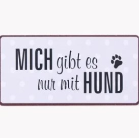 Magnet-Hund-Hundeliebhaber-Kuehlschrank-Tuerrahmen-Geschenk-Mitbringsel-Pfote-lila-Punkte