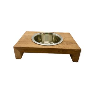 Napf-Fressnapf-Futternapf-Hund-Katze-Holz-Metall