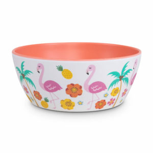 Napf-Fressnapf-Hundenapf-Katzennapf-flamingo-pink-weiss-bunt