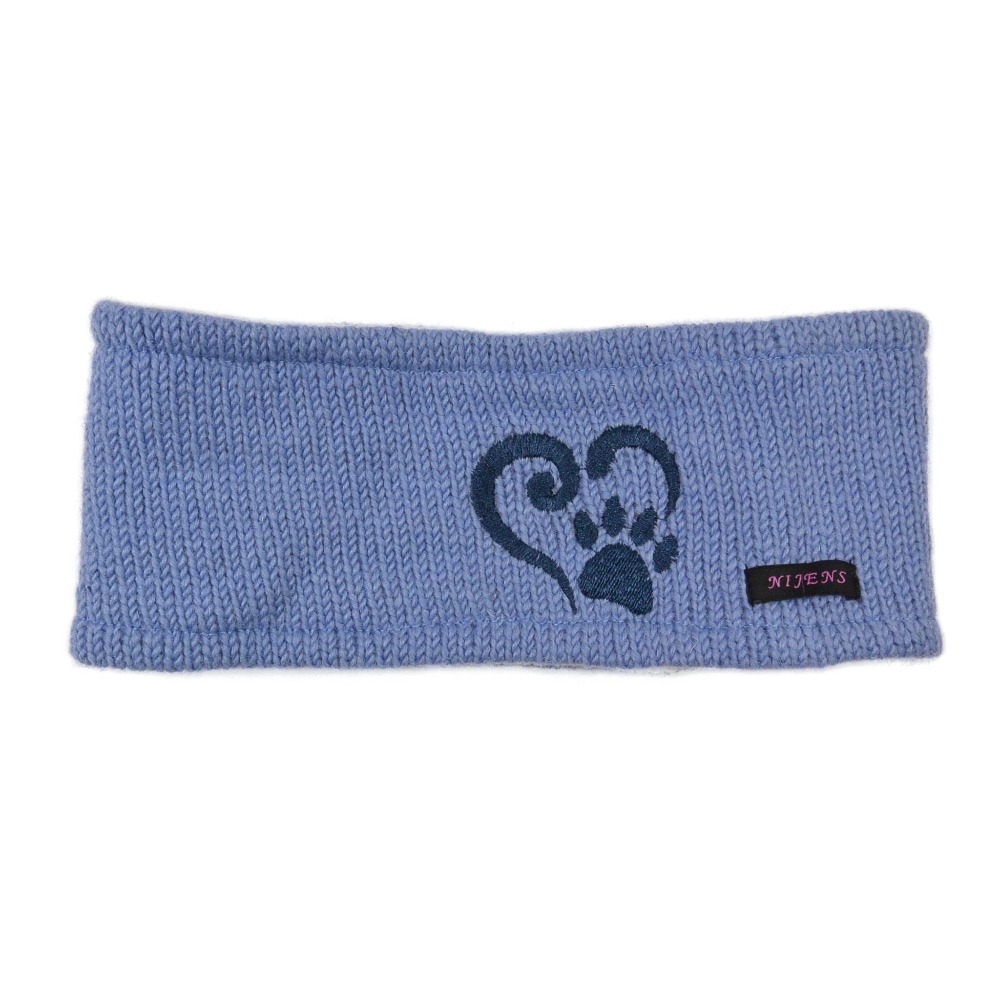 Nijens-Stirnband-Kopfband-Stickerei-Herz-Pfote-Hundeliebhaber-Winter-kuschlig-warm-Simplone-50