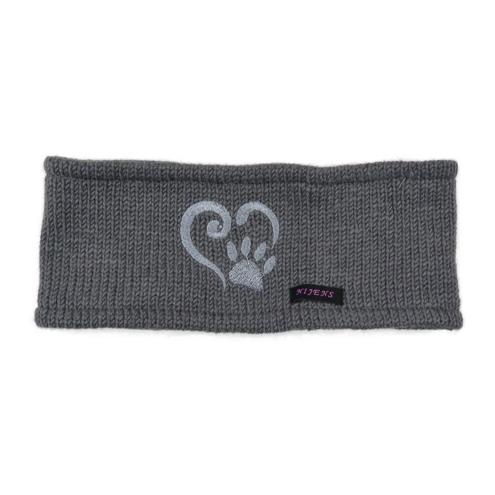 Nijens-Stirnband-Kopfband-Stickerei-Herz-Pfote-Hundeliebhaber-Winter-kuschlig-warm-Simplone-54