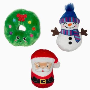 Only an Ocean-Hund-Hundespielzeug-Hundeweihnachtsspielzeug-Spass-Spiel-Geschenk-Weihnachtsgeschenk-Geschenkidee-lustig-fantasievoll-3 er Set Santa