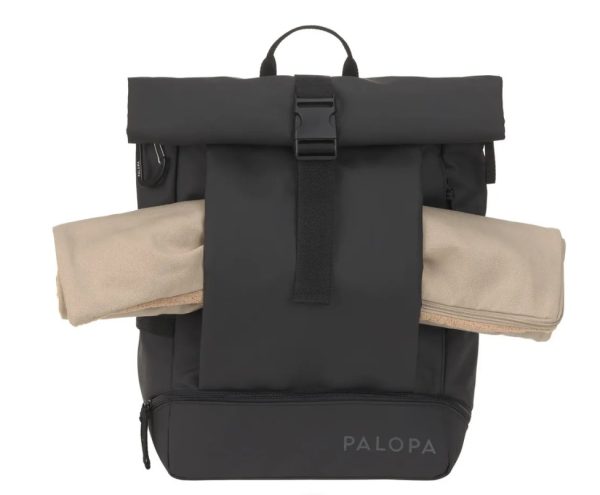 Palopa-Rucksack-Hund-Hundespaziergang-Hundeferien-mit Hund unterwegs-recycelt-verschiedene Faecher-schwarz-3