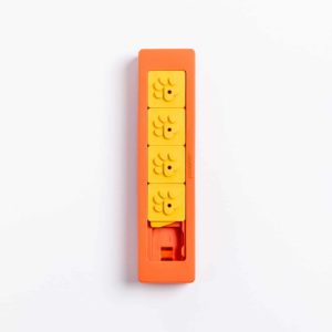 Pawzler-Beginner Set-Inteligenzsspielzeug-Hund-Denken-Beschaeftigung-Katze-veraenderbar-schadstoffrei-waschbar in der Geschirrspuelmaschiene-Zhu-orange-gelb