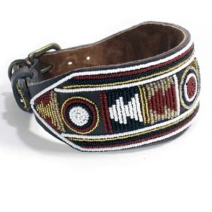 Perlenhalsband-Halsband-Kenya-Afrika-Masai-Dream-gazelle-braun-gold-schwarz-rost