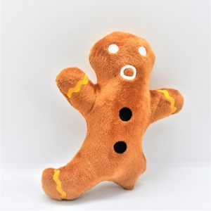 Pfoetil-Shop-Geschenk-Hundespielzeug-Dog Toy-XMas-Weihnachten-Gingerbread Man-braun-festlich