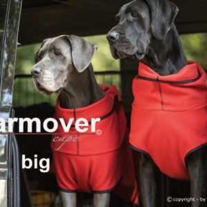 Pfoetli Shop-Action factory-Warmover Cape-mini-big-Hundemantel-Wärmemantel-Sport-Hundesport-Gesundheit-rot