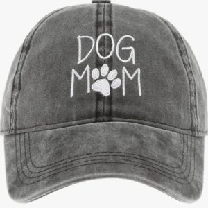 Pfoetli Shop-Baseball Cap-Muetze-Accessoire-Kappe-Dog Mom-Hund-Hundemamma-trendig-Sonnenschutz-Baumwolle-gewaschene Baumwolle-schwarz