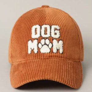 Pfoetli Shop-Baseball Cap-Muetze-Accessoire-Kappe-Dog Mom-Hund-Hundemamma-trendig-Sonnenschutz-Cord-Baumwolle-orange