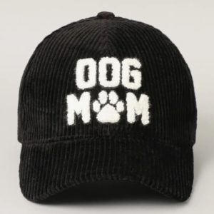 Pfoetli-Shop-Baseball-Cap-Muetze-Accessoire-Kappe-Dog-Mom-Hund-Hundemamma-trendig-Sonnenschutz-Cord-Baumwolle-schwarz