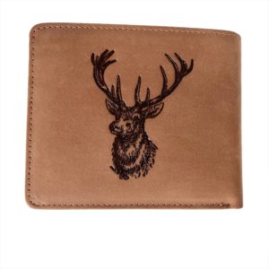 Pfoetli Shop-Gelbeutel-Geldboerse-Portemonnaie-Wildtier-Hirsch-Jagd-Hirsch-Hubertus