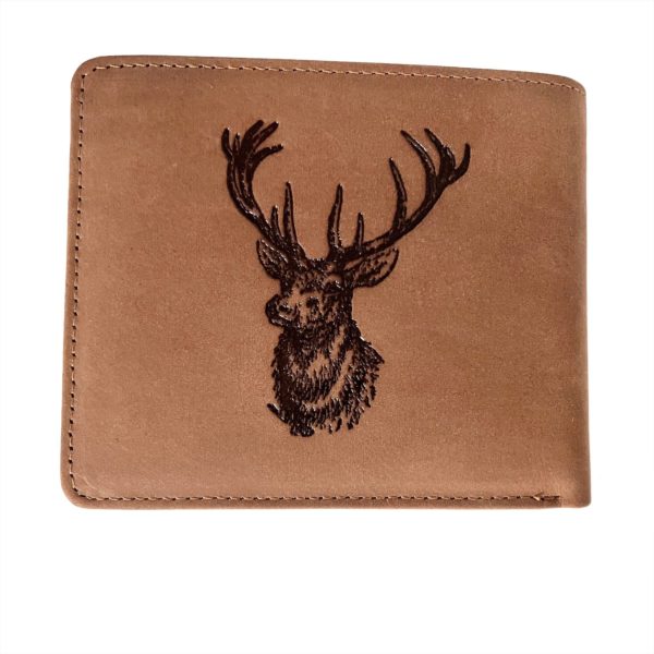 Pfoetli Shop-Gelbeutel-Geldboerse-Portemonnaie-Wildtier-Hirsch-Jagd-Hirsch-Hubertus