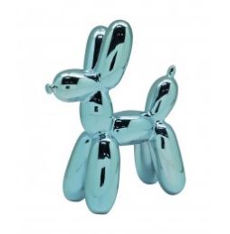 Pfoetli Shop-Gilde Handwerk-Geschenk-Keramik-Hund-Hund Balou-blau[69758]