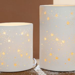 Pfoetli Shop-Gilde Handwerk-Geschenk-Lampe-Keramik-Sterne-Steneliebhaber-Sternenhimmel