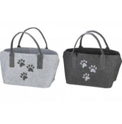 Pfoetli-Shop-Gilde-Handwerk-Geschenk-Tasche-Filtasche-Filz-Katze-Hund-Pfoten-Pfoetchen-grau-hellgrau-Einkauf