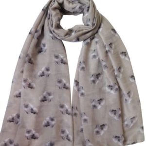 Schal - Spitz - beige